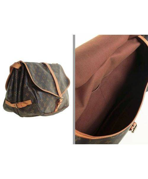 LOUIS VUITTON（ルイ ヴィトン）LOUIS VUITTON (ルイヴィトン) ソミュール35/Wフェイスショルダーバッグ ブラウン サイズ:35の古着・服飾アイテム