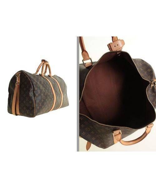 LOUIS VUITTON（ルイ ヴィトン）LOUIS VUITTON (ルイヴィトン) キーポルバンドリエール55 モノグラム/トラベルバッグ ブラウン サイズ:55の古着・服飾アイテム