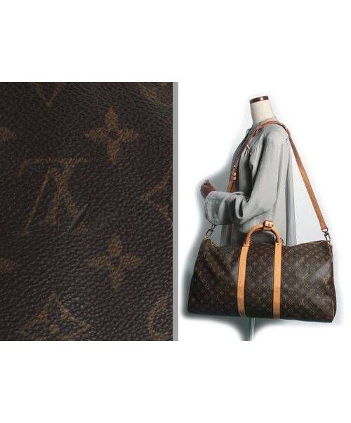 LOUIS VUITTON（ルイ ヴィトン）LOUIS VUITTON (ルイヴィトン) キーポルバンドリエール55 モノグラム/トラベルバッグ ブラウン サイズ:55の古着・服飾アイテム