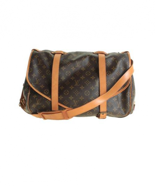 LOUIS VUITTON（ルイ ヴィトン）LOUIS VUITTON (ルイヴィトン) ソミュールGM/モノグラムWフェイスショルダーバッグ ブラウン サイズ:GMの古着・服飾アイテム