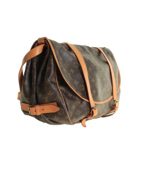 LOUIS VUITTON（ルイ ヴィトン）LOUIS VUITTON (ルイヴィトン) ソミュールGM/モノグラムWフェイスショルダーバッグ ブラウン サイズ:GMの古着・服飾アイテム