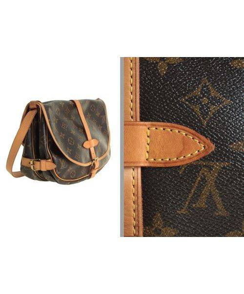 LOUIS VUITTON（ルイ ヴィトン）LOUIS VUITTON (ルイヴィトン) ソミュール30/モノグラムWフェイスショルダーバッグ ブラウン サイズ:30の古着・服飾アイテム