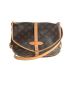 LOUIS VUITTON（ルイヴィトン）の古着「ソミュール30/モノグラムWフェイスショルダーバッグ」｜ブラウン