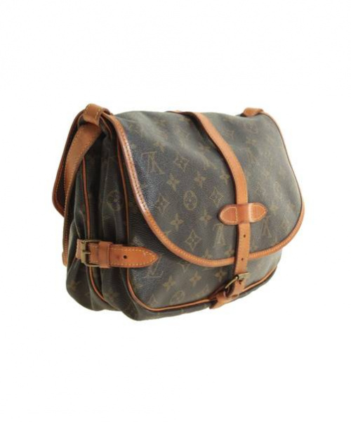 LOUIS VUITTON（ルイ ヴィトン）LOUIS VUITTON (ルイヴィトン) ソミュール30/Wフェイスショルダーバッグ ブラウン サイズ:30の古着・服飾アイテム