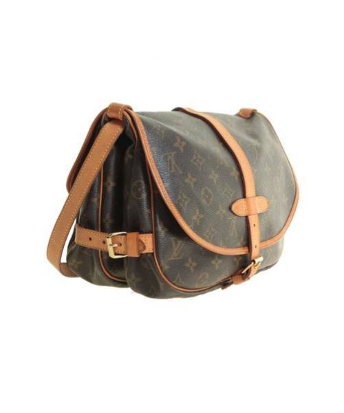 LOUIS VUITTON（ルイ ヴィトン）LOUIS VUITTON (ルイヴィトン) ソミュール30/Wフェイスショルダーバッグ ブラウン サイズ:30の古着・服飾アイテム