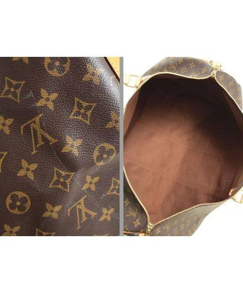 LOUIS VUITTON（ルイ ヴィトン）LOUIS VUITTON (ルイヴィトン) キーポル・バンドリエール55/ボストンバッグ ブラウン サイズ:55の古着・服飾アイテム