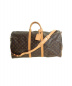 LOUIS VUITTON（ルイヴィトン）の古着「キーポル・バンドリエール55/ボストンバッグ」｜ブラウン