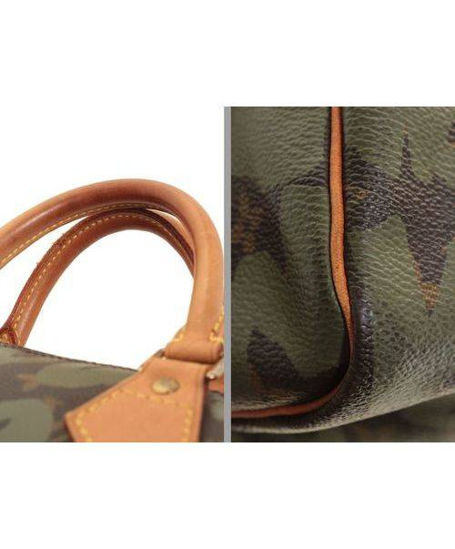 LOUIS VUITTON（ルイ ヴィトン）LOUIS VUITTON (ルイヴィトン) スピーディ30/タウンボストンバッグ ブラウン×カーキ サイズ:30の古着・服飾アイテム
