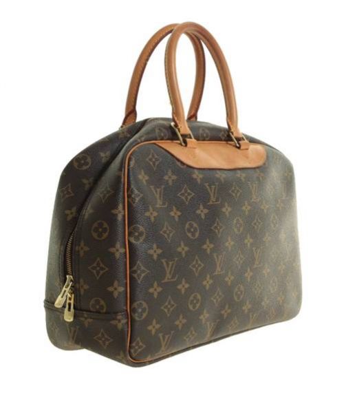 LOUIS VUITTON（ルイ ヴィトン）LOUIS VUITTON (ルイヴィトン) ドーヴィル/ボーリングバニティ ハンドバッグ ブラウン サイズ:-の古着・服飾アイテム