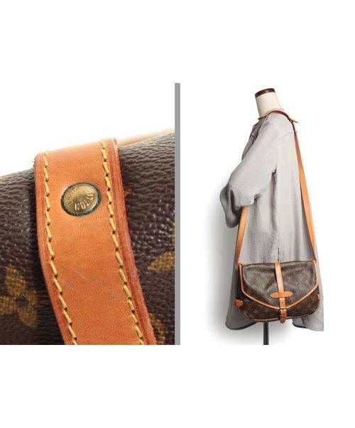 LOUIS VUITTON（ルイ ヴィトン）LOUIS VUITTON (ルイヴィトン) ソミュール30/Wフェイスショルダーバッグ ブラウン サイズ:30の古着・服飾アイテム