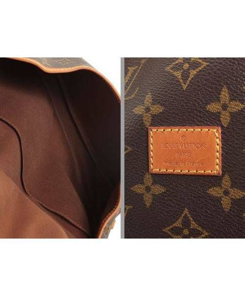LOUIS VUITTON（ルイ ヴィトン）LOUIS VUITTON (ルイヴィトン) ソミュール30/Wフェイスショルダーバッグ ブラウン サイズ:30の古着・服飾アイテム