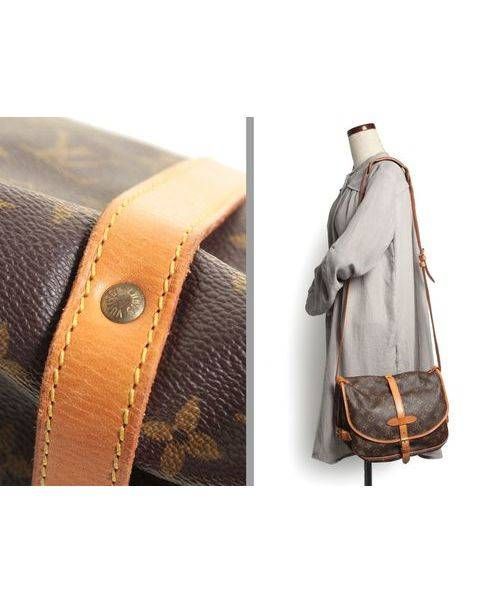 LOUIS VUITTON（ルイ ヴィトン）LOUIS VUITTON (ルイヴィトン) ソミュール30/Wフェイスショルダーバッグ ブラウン サイズ:30の古着・服飾アイテム