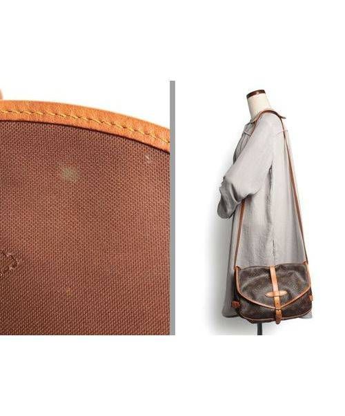 LOUIS VUITTON（ルイ ヴィトン）LOUIS VUITTON (ルイヴィトン) ソミュール30/Wフェイスショルダーバッグ ブラウン サイズ:30の古着・服飾アイテム