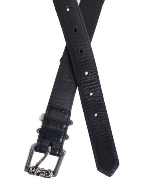 CHROME HEARTS（クロムハーツ）CHROME HEARTS (クロムハーツ) 3PCローラーベルト 36inch ブラック×シルバー サイズ:36の古着・服飾アイテム