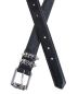 CHROME HEARTS (クロムハーツ) 3PCローラーベルト 36inch ブラック×シルバー サイズ:36：100000円
