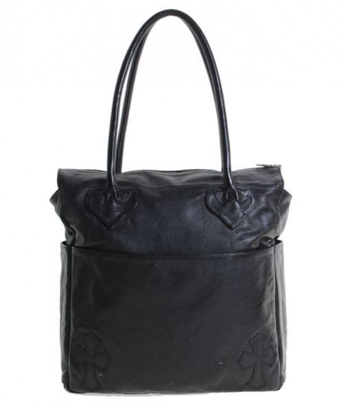 CHROME HEARTS（クロムハーツ）CHROME HEARTS (クロムハーツ) 4ポケットクロスパッチトートバッグ ブラック サイズ:-の古着・服飾アイテム