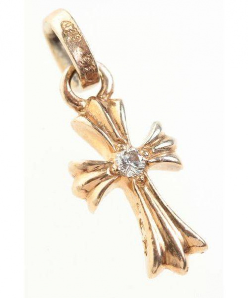 CHROME HEARTS（クロムハーツ）CHROME HEARTS (クロムハーツ) ベビーファットCHクロスチャーム/ペンダントトップ ゴールド サイズ:- 22Kの古着・服飾アイテム