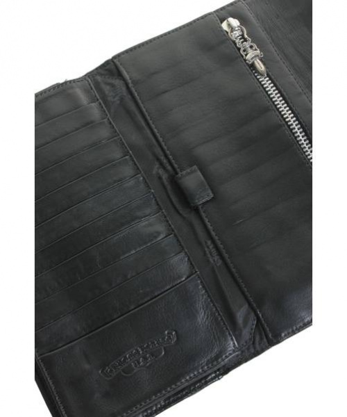 CHROME HEARTS（クロムハーツ）CHROME HEARTS (クロムハーツ) アリゲーター WAVE ウェーブ ウォレット / 長財布 ブラック サイズ:- WAVE ALLIGATORの古着・服飾アイテム