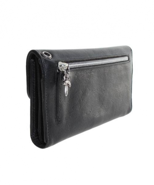 CHROME HEARTS（クロムハーツ）CHROME HEARTS (クロムハーツ) WAVEウォレット/長財布 ブラック サイズ:-の古着・服飾アイテム