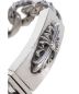 中古・古着 CHROME HEARTS (クロムハーツ) IDフローラルクロス ファンシーチェーンブレスレット シルバー サイズ:- 11LINK：128000円