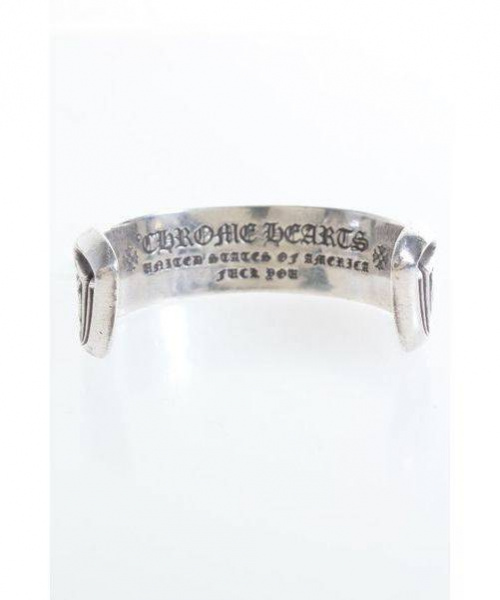 CHROME HEARTS（クロムハーツ）CHROME HEARTS (クロムハーツ) スクロール ラベル バングル シルバー サイズ:-の古着・服飾アイテム
