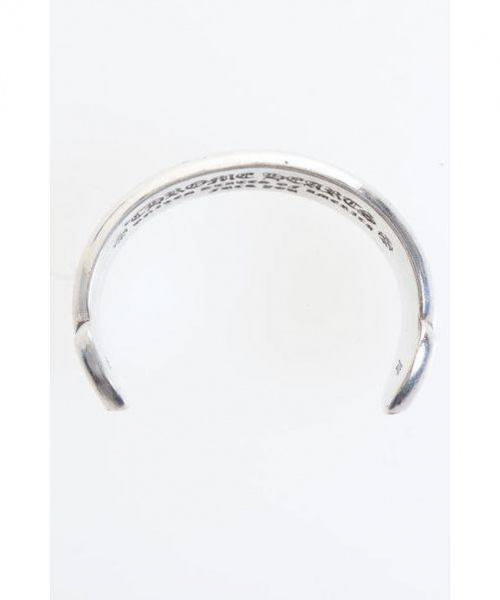 CHROME HEARTS（クロムハーツ）CHROME HEARTS (クロムハーツ) スクロール ラベル バングル シルバー サイズ:-の古着・服飾アイテム
