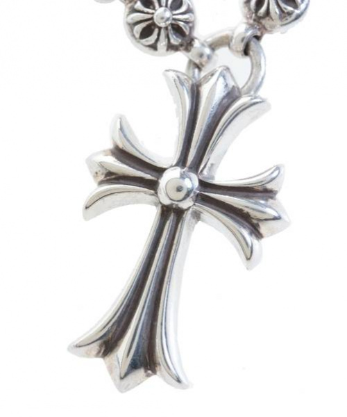CHROME HEARTS（クロムハーツ）CHROME HEARTS (クロムハーツ) スモールCHクロスw/クロスボールネックレス シルバー サイズ:-の古着・服飾アイテム