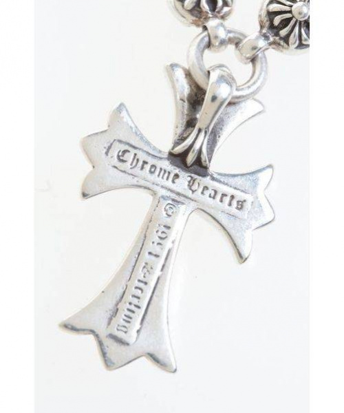CHROME HEARTS（クロムハーツ）CHROME HEARTS (クロムハーツ) スモールCHクロスw/クロスボールネックレス シルバー サイズ:-の古着・服飾アイテム