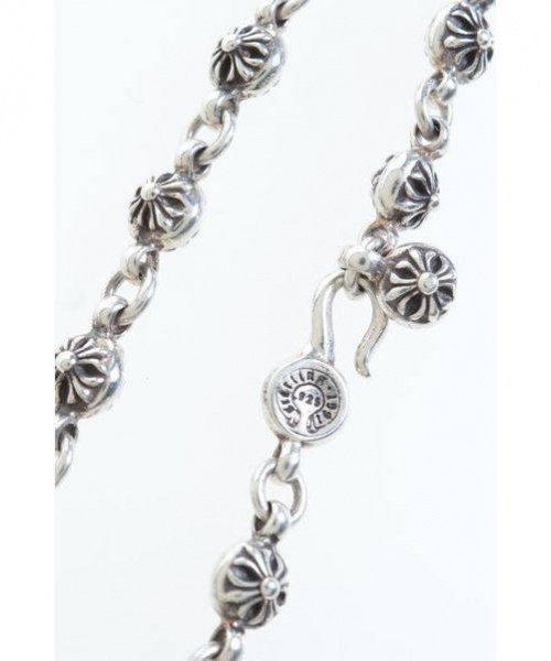 CHROME HEARTS（クロムハーツ）CHROME HEARTS (クロムハーツ) スモールCHクロスw/クロスボールネックレス シルバー サイズ:-の古着・服飾アイテム