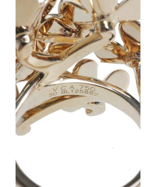 VAN CLEEF & ARPELS（ヴァンクリーフ＆アーペル）Van Cleef & Arpels (ヴァンクリーフ&アーペル) フリヴォル リング ゴールド サイズ:50の古着・服飾アイテム