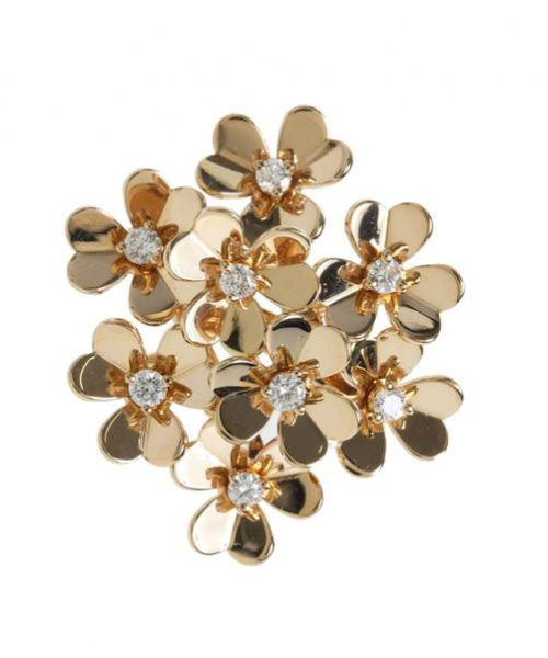 VAN CLEEF & ARPELS（ヴァンクリーフ＆アーペル）Van Cleef & Arpels (ヴァンクリーフ&アーペル) フリヴォル リング ゴールド サイズ:50の古着・服飾アイテム
