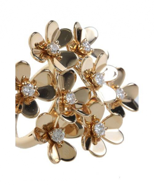 VAN CLEEF & ARPELS（ヴァンクリーフ＆アーペル）Van Cleef & Arpels (ヴァンクリーフ&アーペル) フリヴォル リング ゴールド サイズ:50の古着・服飾アイテム