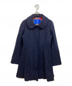 BLUE LABEL CRESTBRIDGEブルーレーベルクレストブリッジ）の古着「ステンカラーコート」｜ブラック