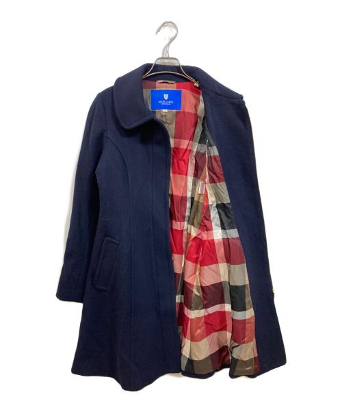 BLUE LABEL CRESTBRIDGE（ブルーレーベルクレストブリッジ）BLUE LABEL CRESTBRIDGE (ブルーレーベルクレストブリッジ) ステンカラーコート ブラック サイズ:40の古着・服飾アイテム