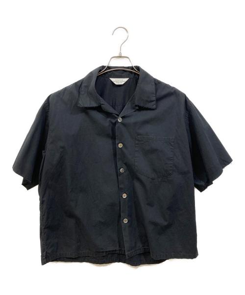 UNUSED（アンユーズド）UNUSED (アンユーズド) カットオフオープンカラーシャツ ブラック サイズ:Mの古着・服飾アイテム