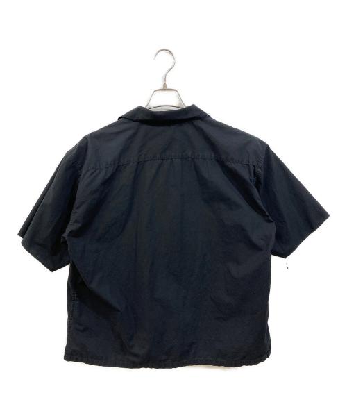 UNUSED（アンユーズド）UNUSED (アンユーズド) カットオフオープンカラーシャツ ブラック サイズ:Mの古着・服飾アイテム