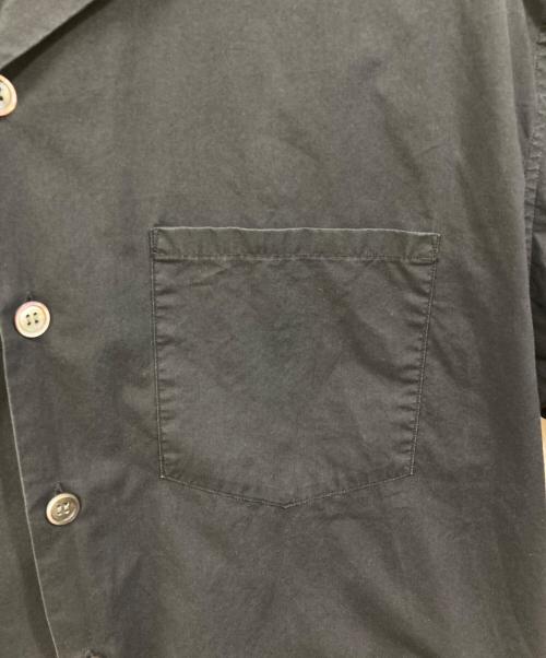 UNUSED（アンユーズド）UNUSED (アンユーズド) カットオフオープンカラーシャツ ブラック サイズ:Mの古着・服飾アイテム