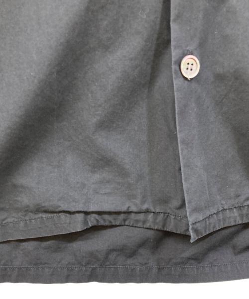 UNUSED（アンユーズド）UNUSED (アンユーズド) カットオフオープンカラーシャツ ブラック サイズ:Mの古着・服飾アイテム