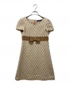 M'S GRACYエムズグレイシー）の古着「半袖ワンピース」｜ベージュ