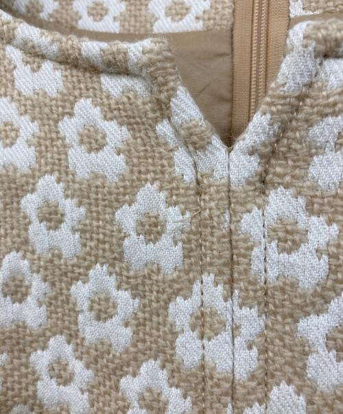 M'S GRACY（エムズグレイシー）M'S GRACY (エムズグレイシー) 半袖ワンピース ベージュ サイズ:Mの古着・服飾アイテム