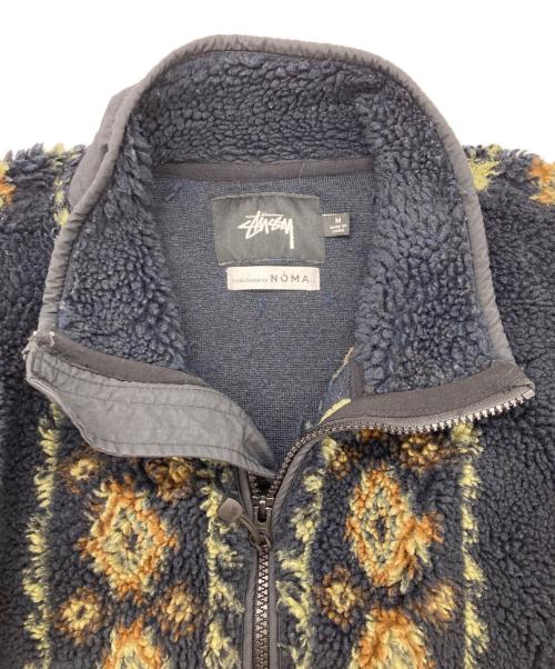 stussy（ステューシー）stussy (ステューシー) NOMA (ノーマ) フリースジャケット ネイビー サイズ:Mの古着・服飾アイテム