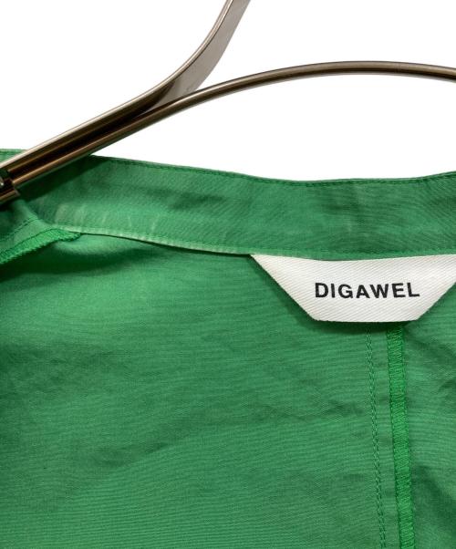 digawel（ディガウェル）digawel (ディガウェル) ロングシャツ グリーン サイズ:2の古着・服飾アイテム
