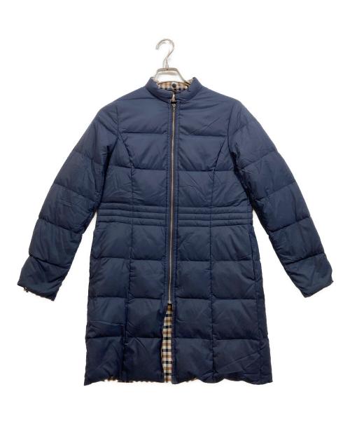 Aquascutum（アクアスキュータム）Aquascutum (アクアスキュータム) ダウンコート ネイビー サイズ:10の古着・服飾アイテム