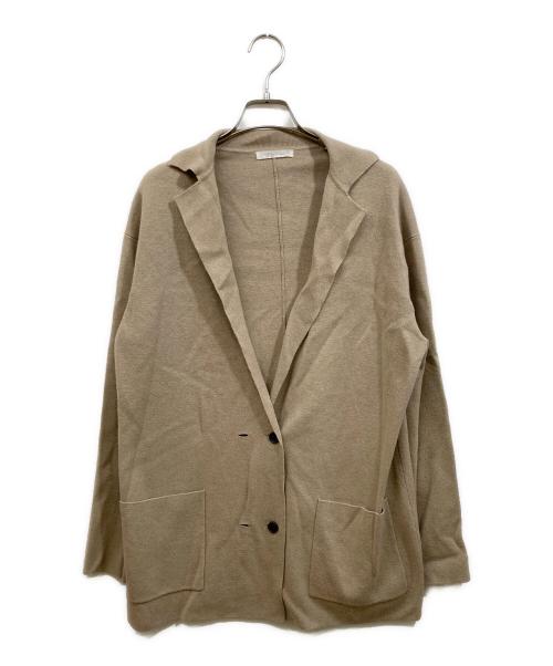 Plage（プラージュ）Plage (プラージュ) ミラノリブニットジャケット ブラウン サイズ:Freeの古着・服飾アイテム