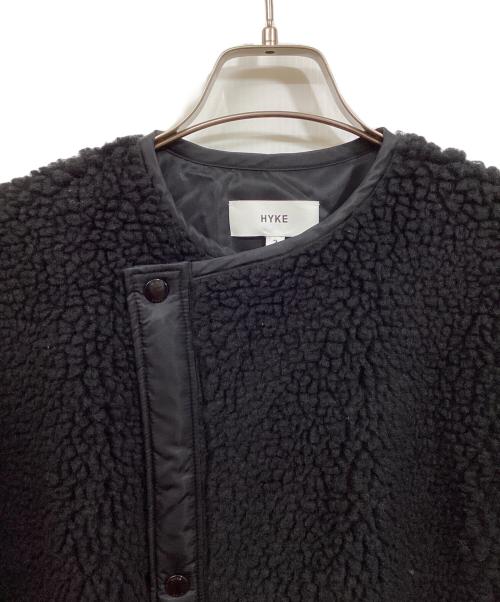 HYKE（ハイク）HYKE (ハイク) FAUX SHEARLING COAT ブラック サイズ:SIZE2の古着・服飾アイテム