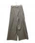 GOAT ESSENCE (ゴートエッセンス) TUCK WIDE PANTS グレー サイズ:2：25000円