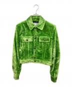 BOTTEGA VENETAボッテガベネタ）の古着「ストレッチボアトラッカージャケット」｜グリーン