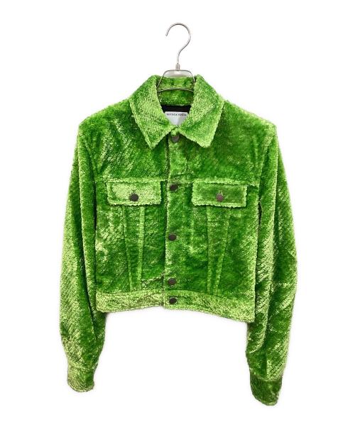 BOTTEGA VENETA（ボッテガベネタ）BOTTEGA VENETA (ボッテガベネタ) ストレッチボアトラッカージャケット グリーン サイズ:SIZE 46の古着・服飾アイテム