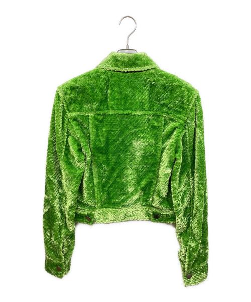 BOTTEGA VENETA（ボッテガベネタ）BOTTEGA VENETA (ボッテガベネタ) ストレッチボアトラッカージャケット グリーン サイズ:SIZE 46の古着・服飾アイテム