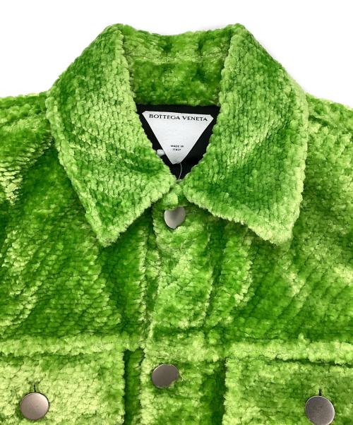 BOTTEGA VENETA（ボッテガベネタ）BOTTEGA VENETA (ボッテガベネタ) ストレッチボアトラッカージャケット グリーン サイズ:SIZE 46の古着・服飾アイテム